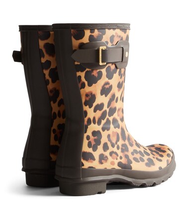 Hunter Original Short Leopard Boot