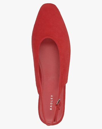 Radley Chiltern Grove Flame Suede Flat Sling Backs Standard Fit