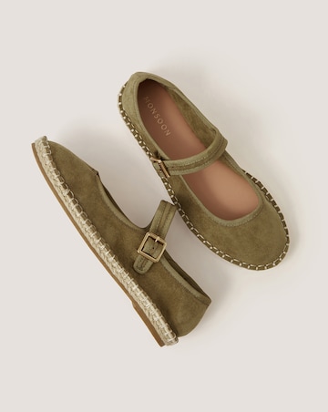 Monsoon Dede Faux Suede Espadrille Flats