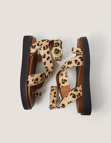 Monsoon Ivy Leopard Print Sandals
