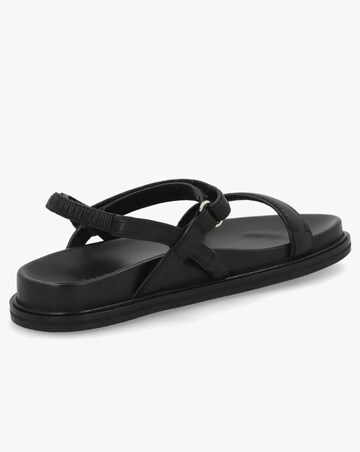 Radley Broadway Market Black Leather Sandals Standard Fit