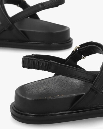 Radley Broadway Market Black Leather Sandals Standard Fit