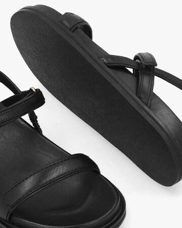 Radley Broadway Market Black Leather Sandals Standard Fit