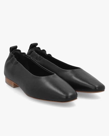 Radley Elm Grove Black Leather Ballet Pumps Standard Fit