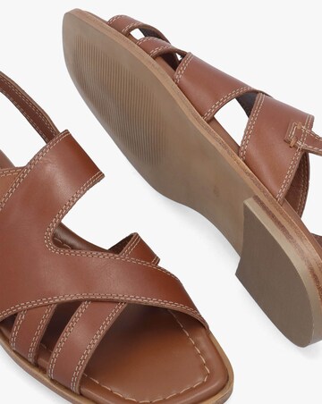 Radley The Evie Luxe Cognac Leather Artisan Sandals Standard Fit