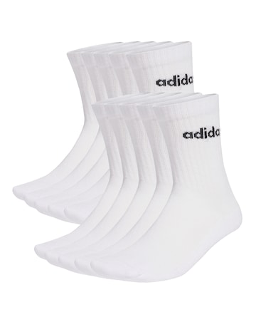 adidas Linear Crew 10 Pack Socks