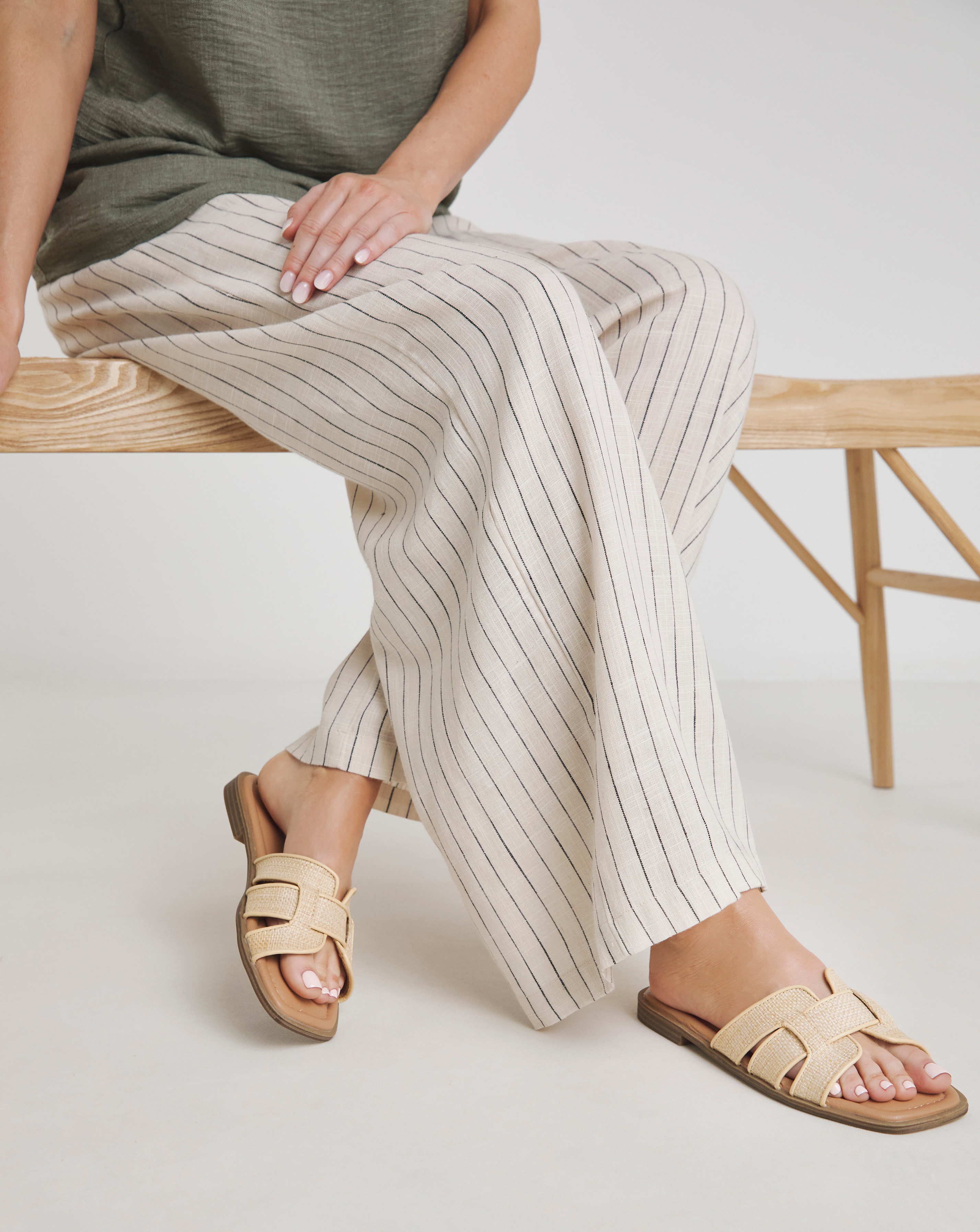 Woven Mule Sandal Ex Wide