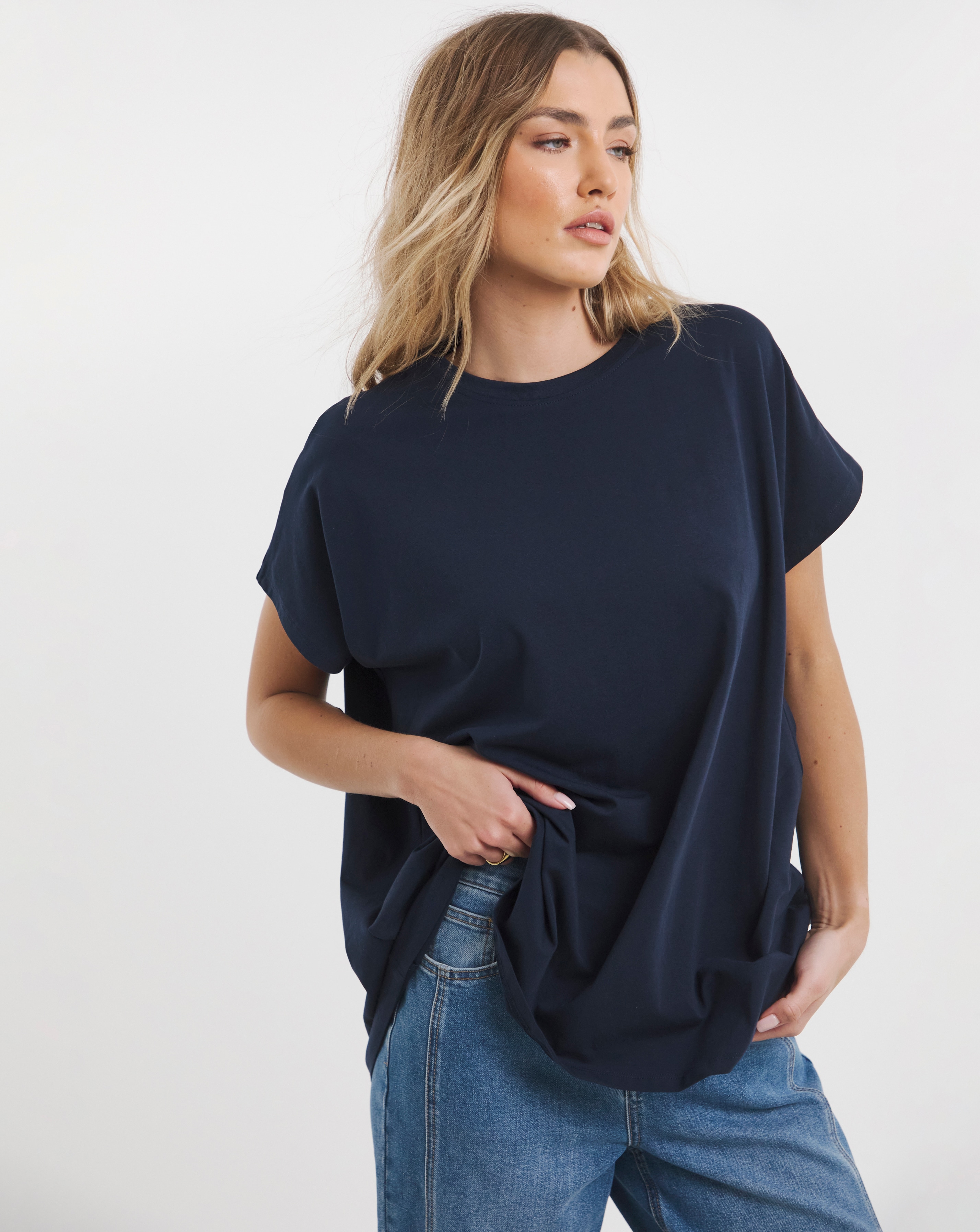 Slouchy Dip Back T-Shirt