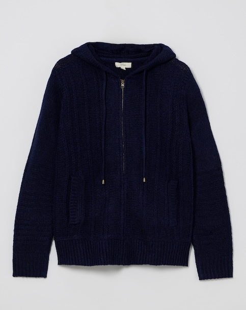 Julipa Hooded Zip Up Cardigan
