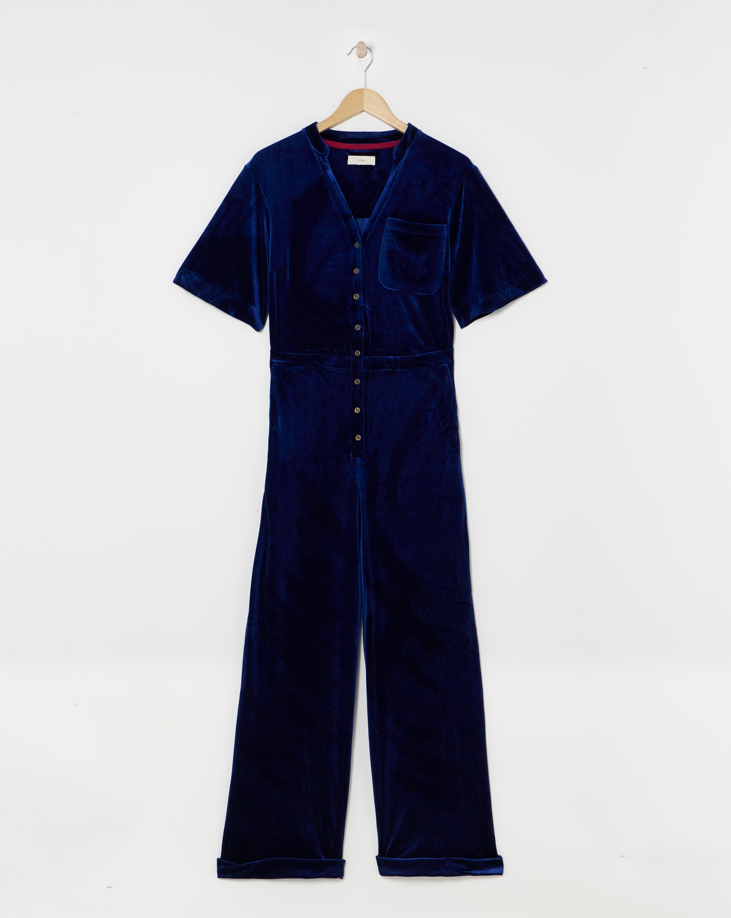 Julipa Velour Wide Leg Jumpsuit