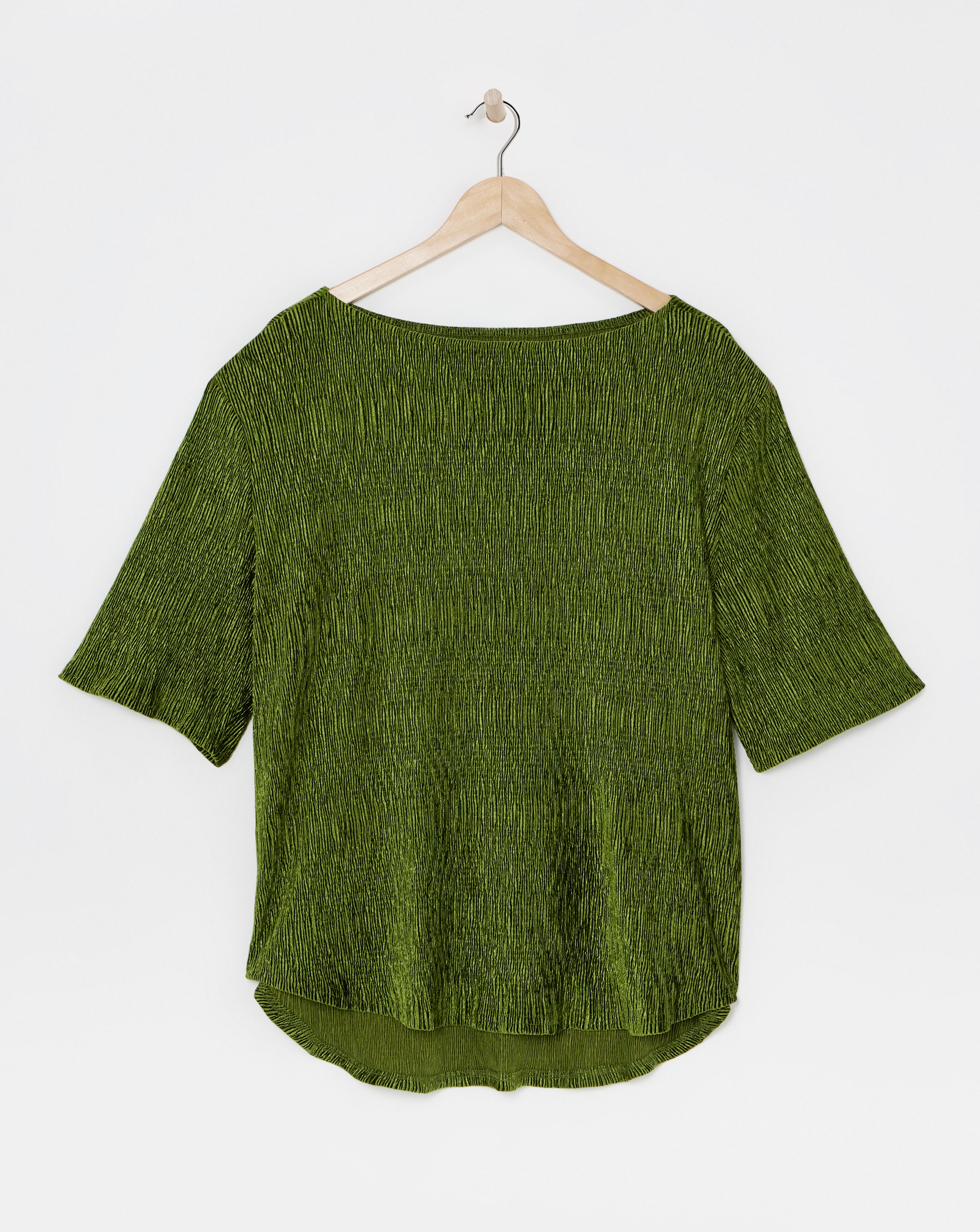 Julipa Crinkle Velour Longline Top