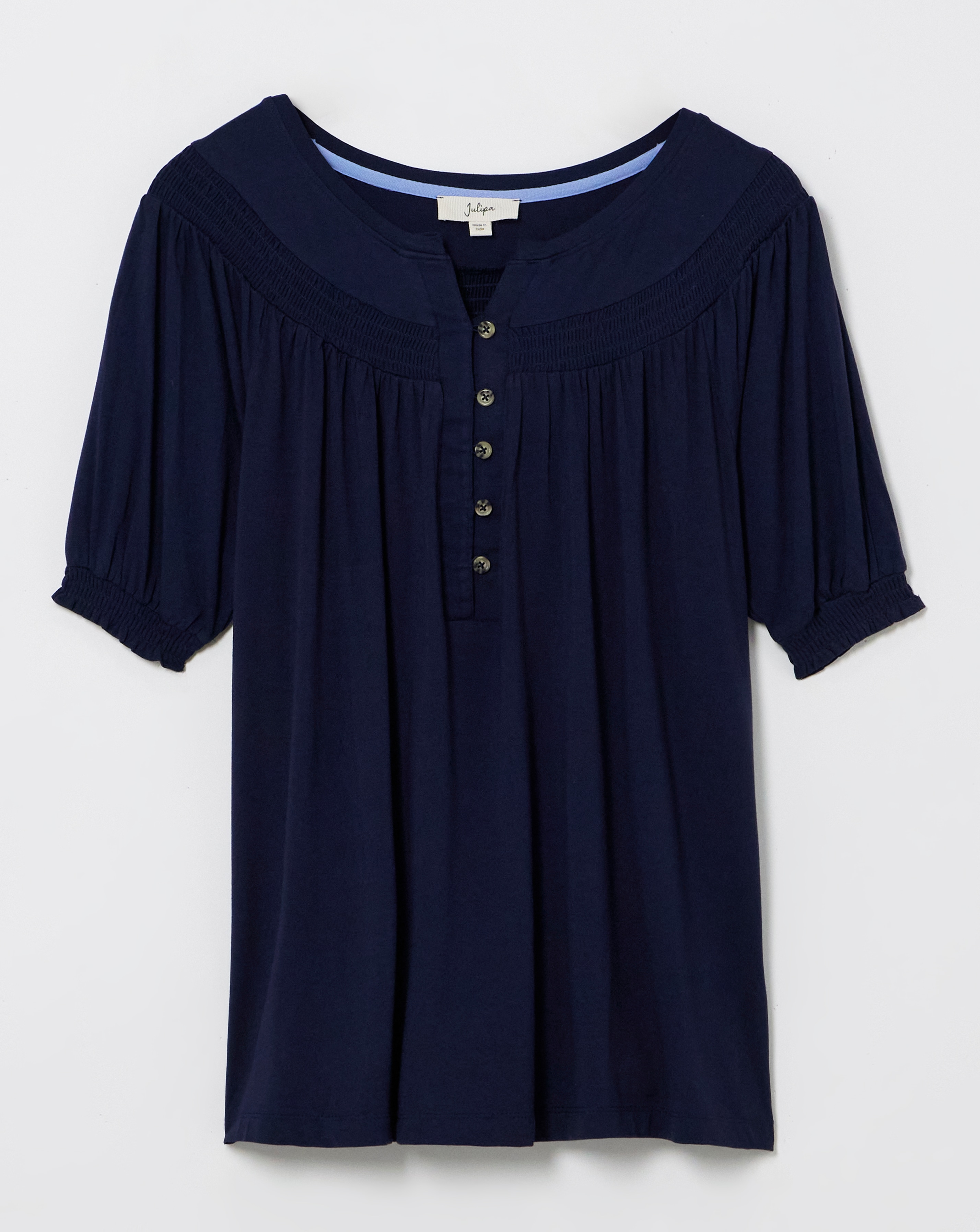 Julipa Shirred Neck Top