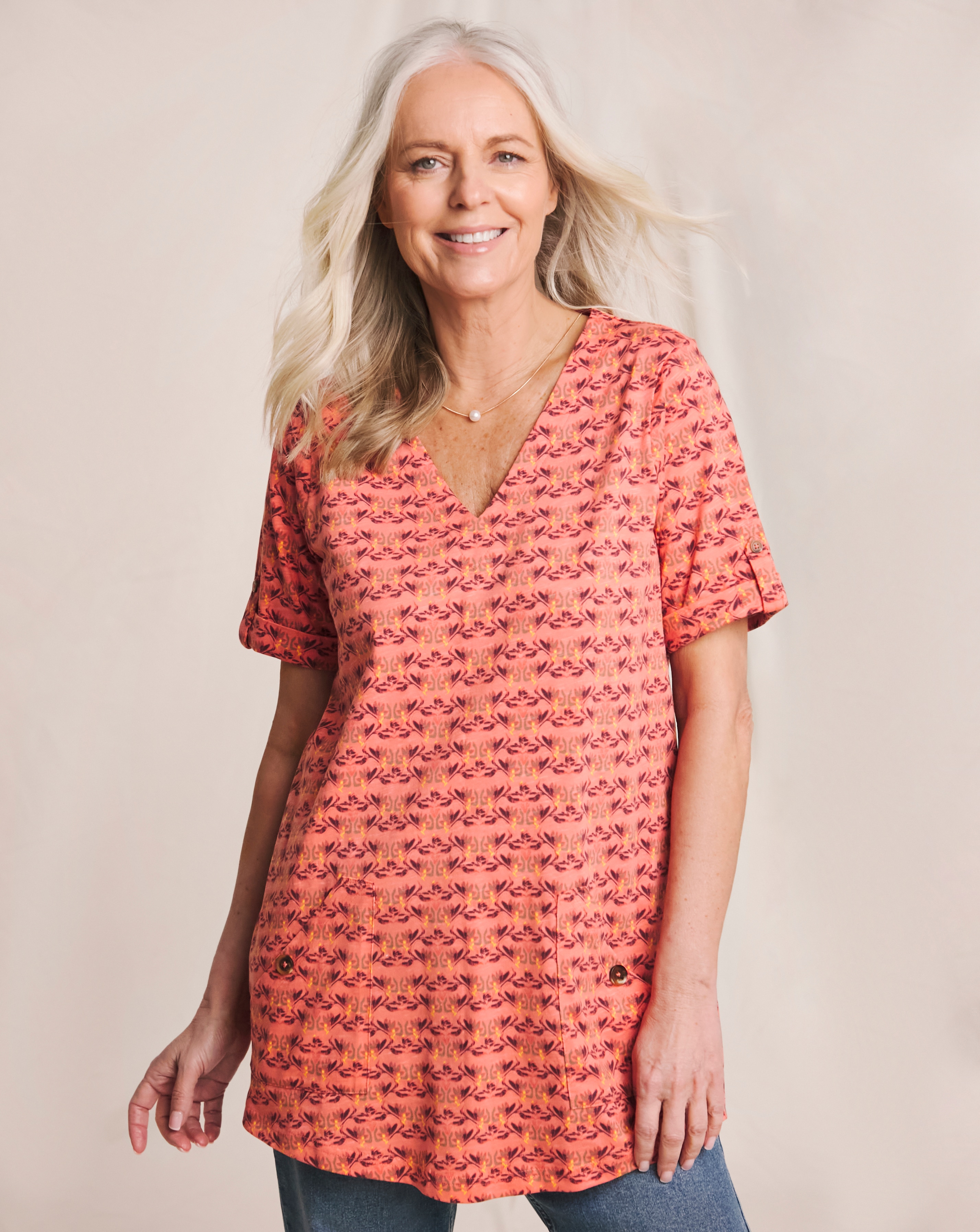 Julipa Pure Cotton Pocket Tunic