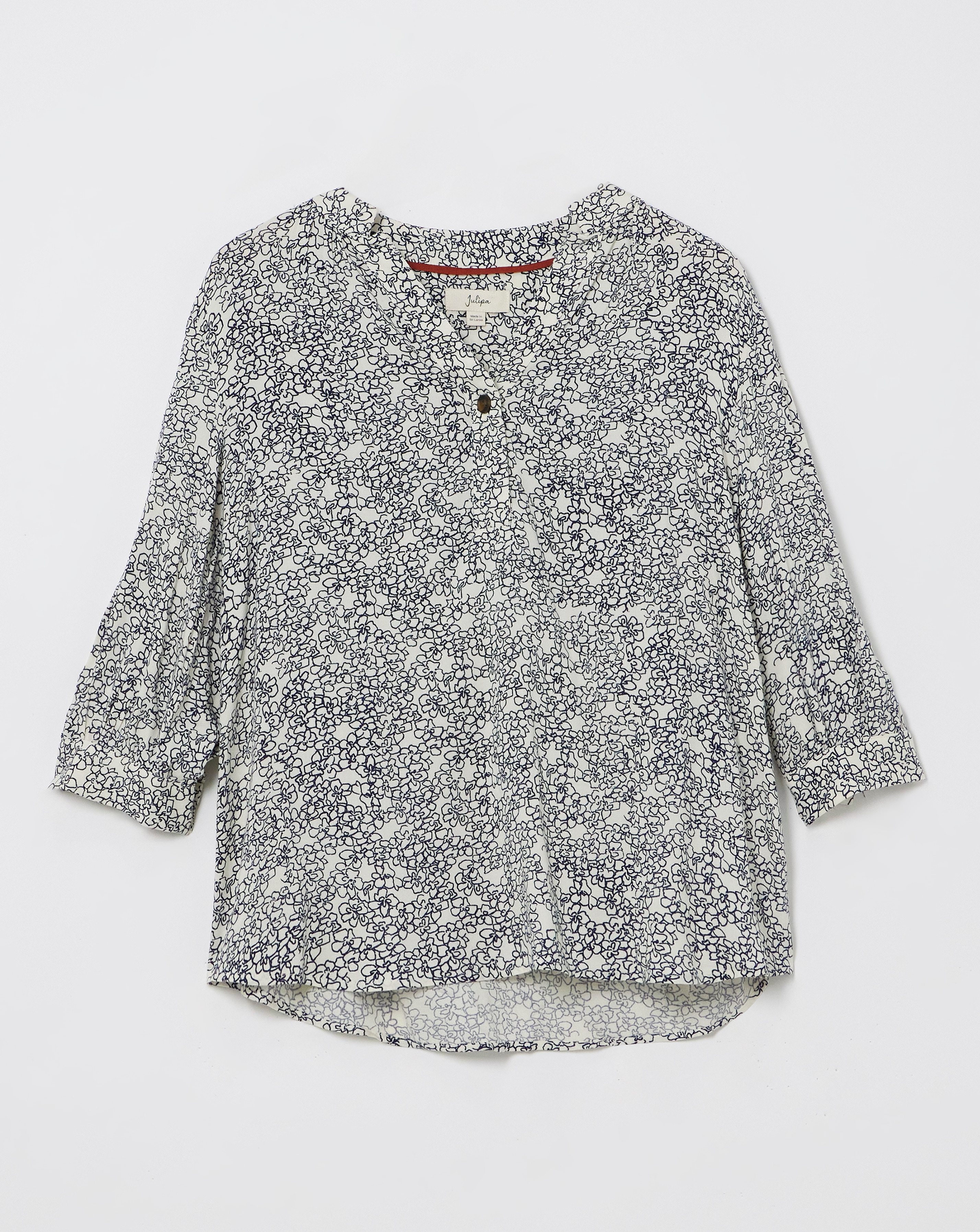 Julipa Printed Button Blouse