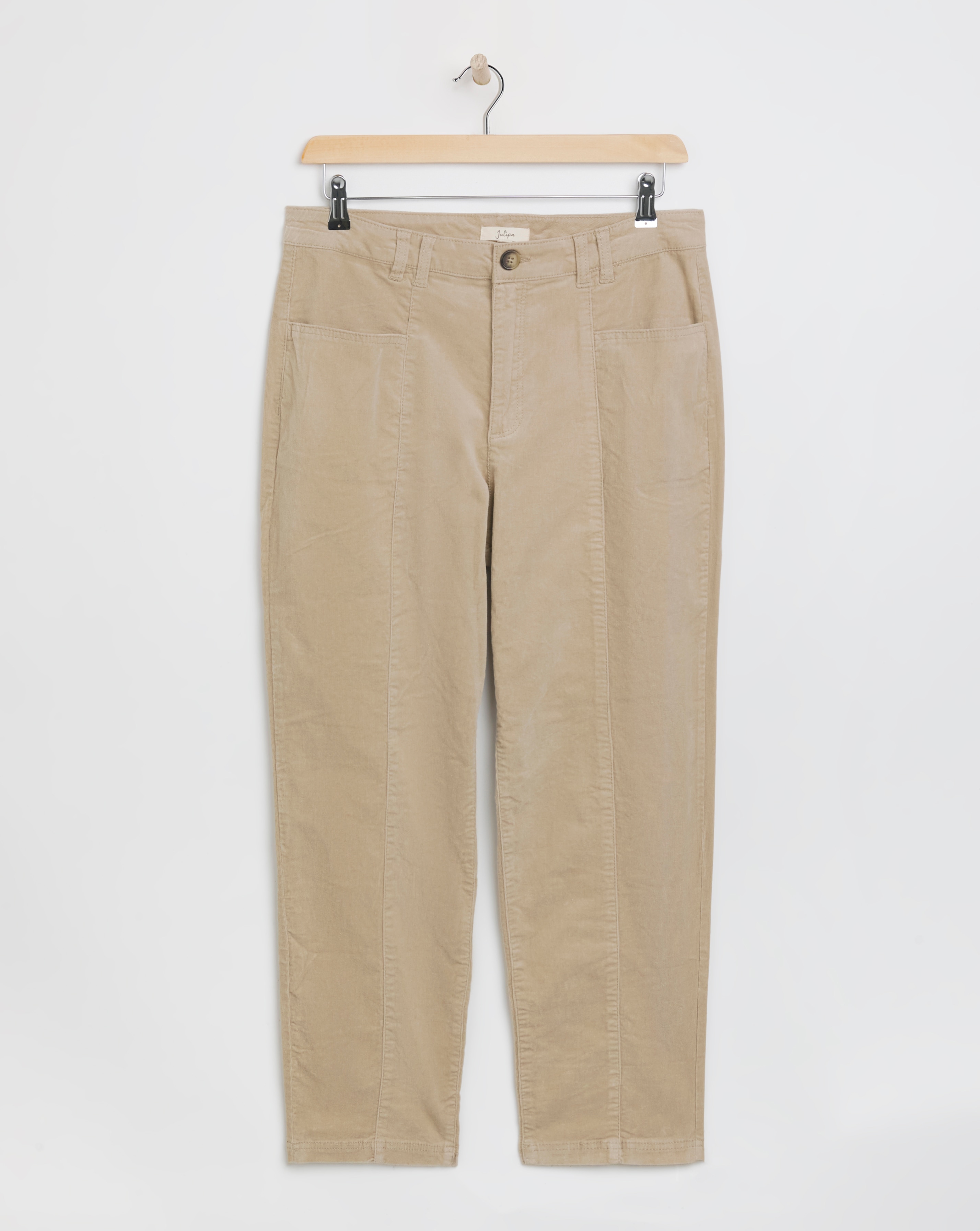 Julipa Pure Cotton Tapered Cord Trouser