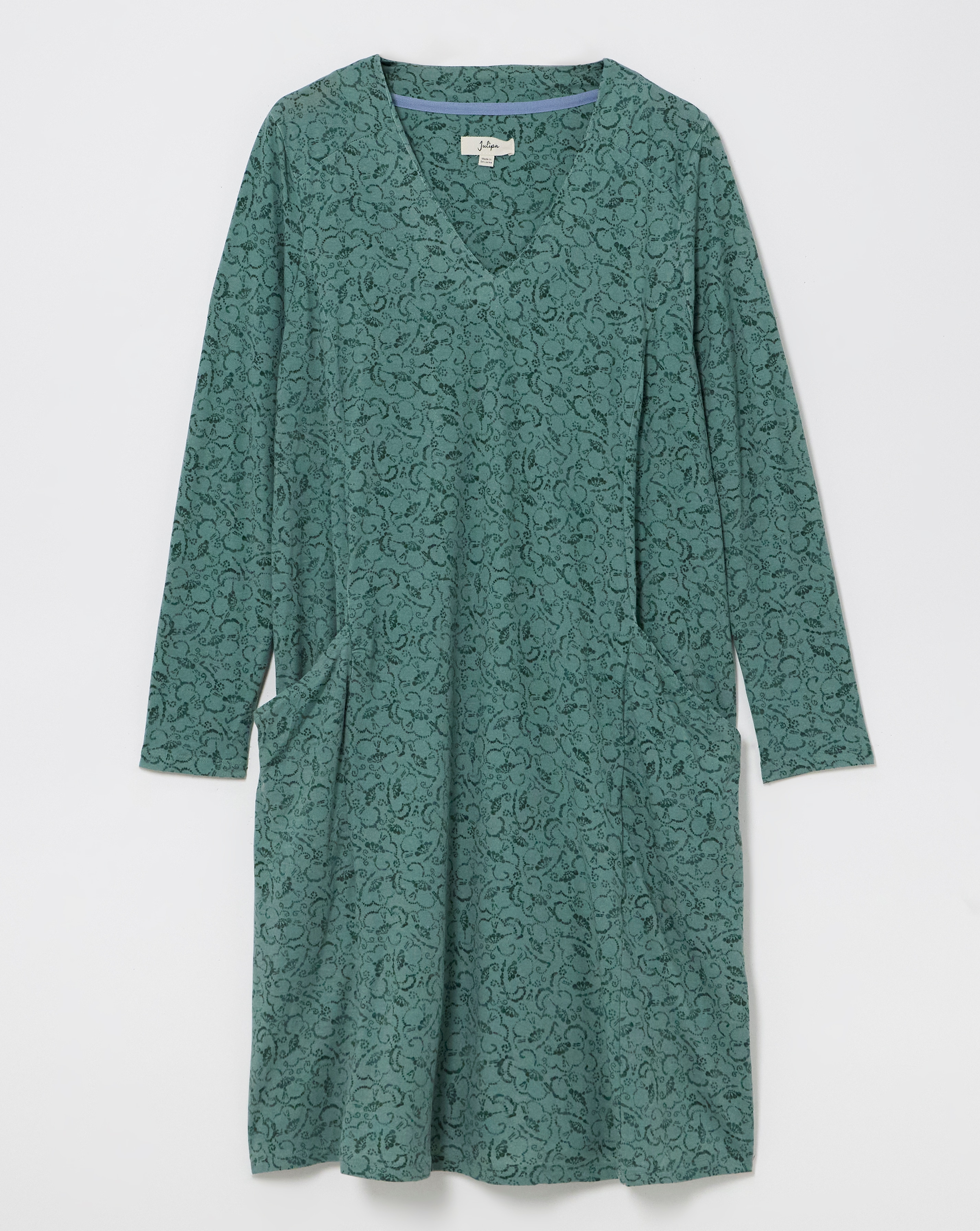 Julipa Printed Jersey Pocket Shift Dress