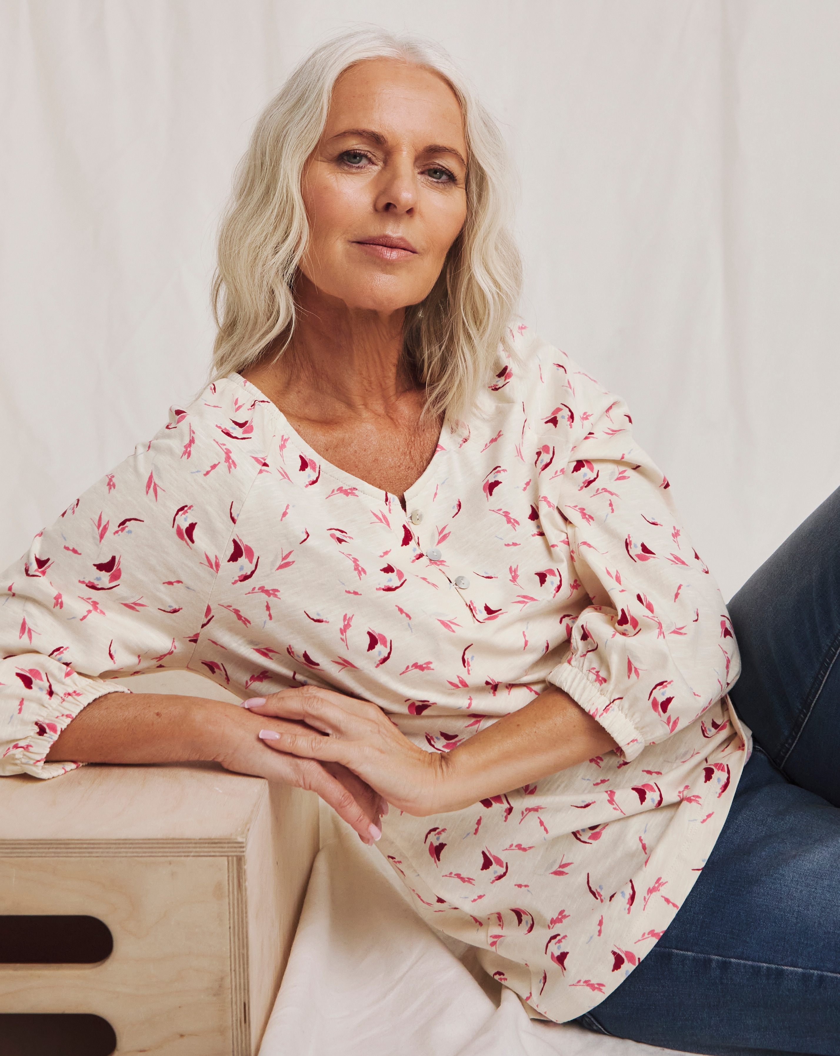 Julipa Button Down Pure Cotton Blouse