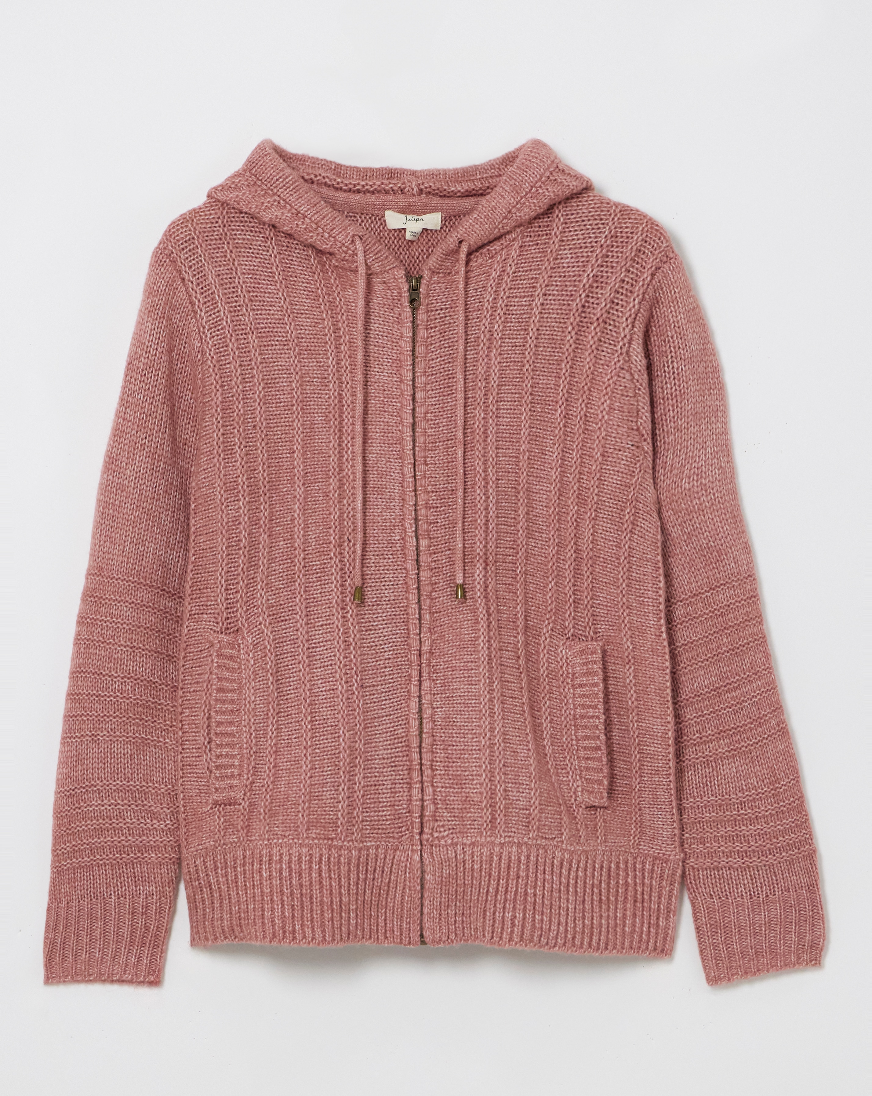 Julipa Hooded Zip Up Cardigan