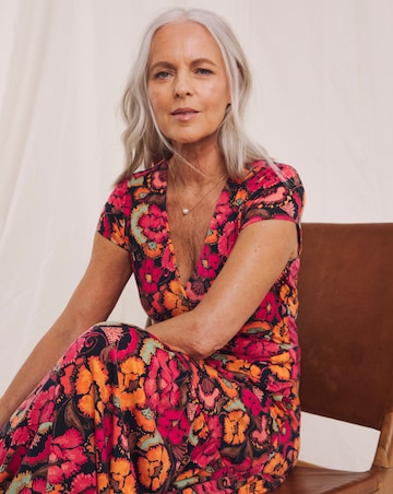 Julipa Short Sleeve Jersey Midi Dress