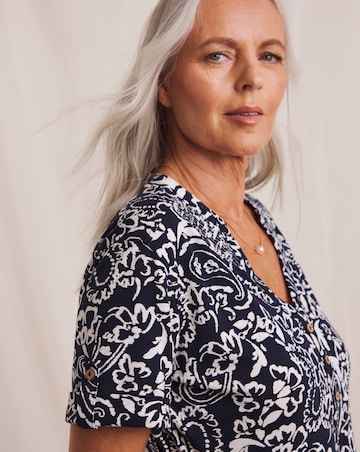 Julipa Turn Up Cuff Pure Cotton Dress