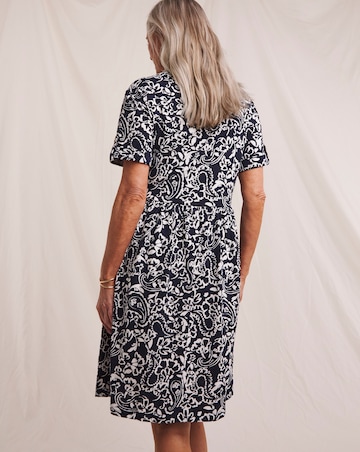Julipa Turn Up Cuff Pure Cotton Dress