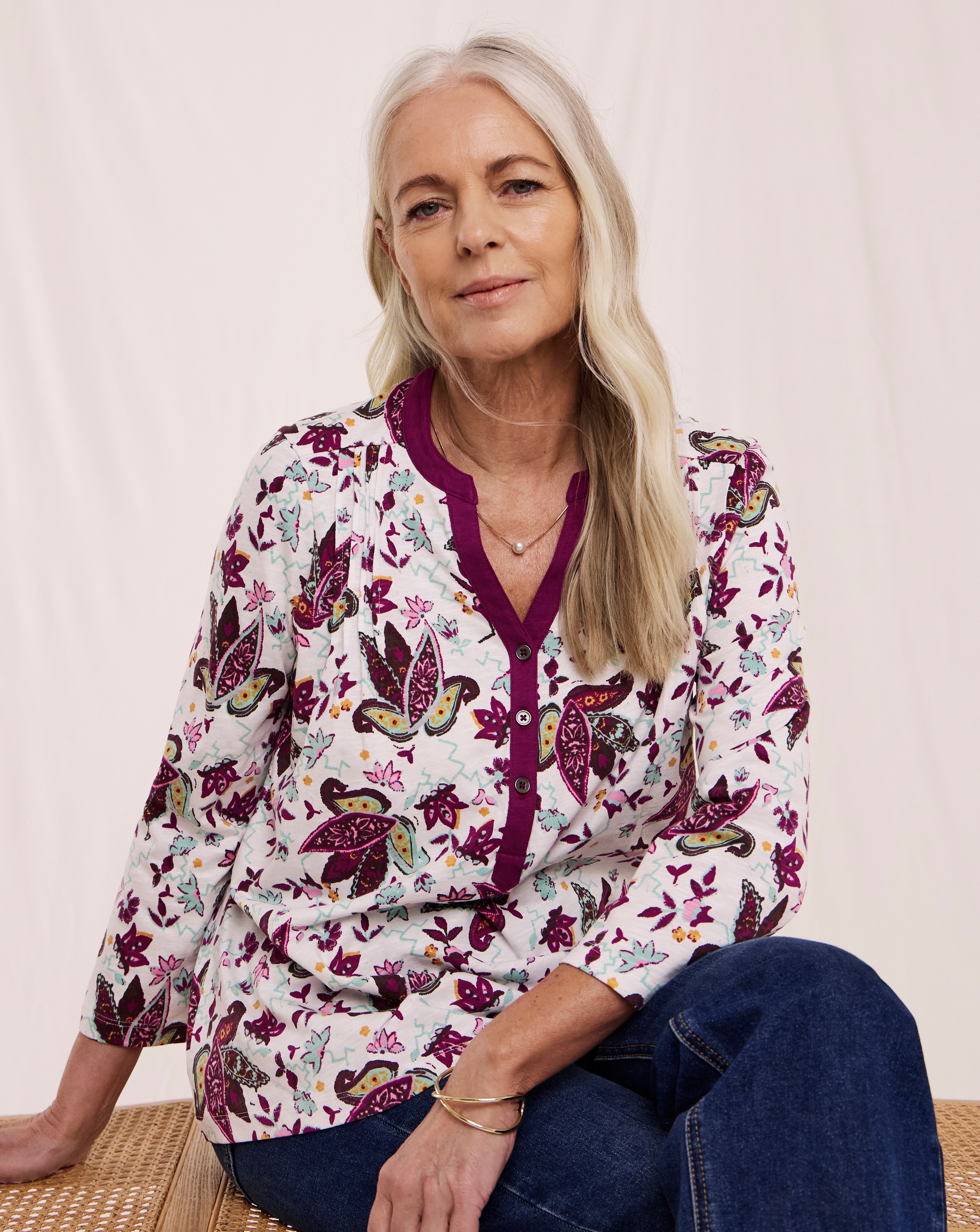 New In - Julipa Pintuck Pure Cotton Top