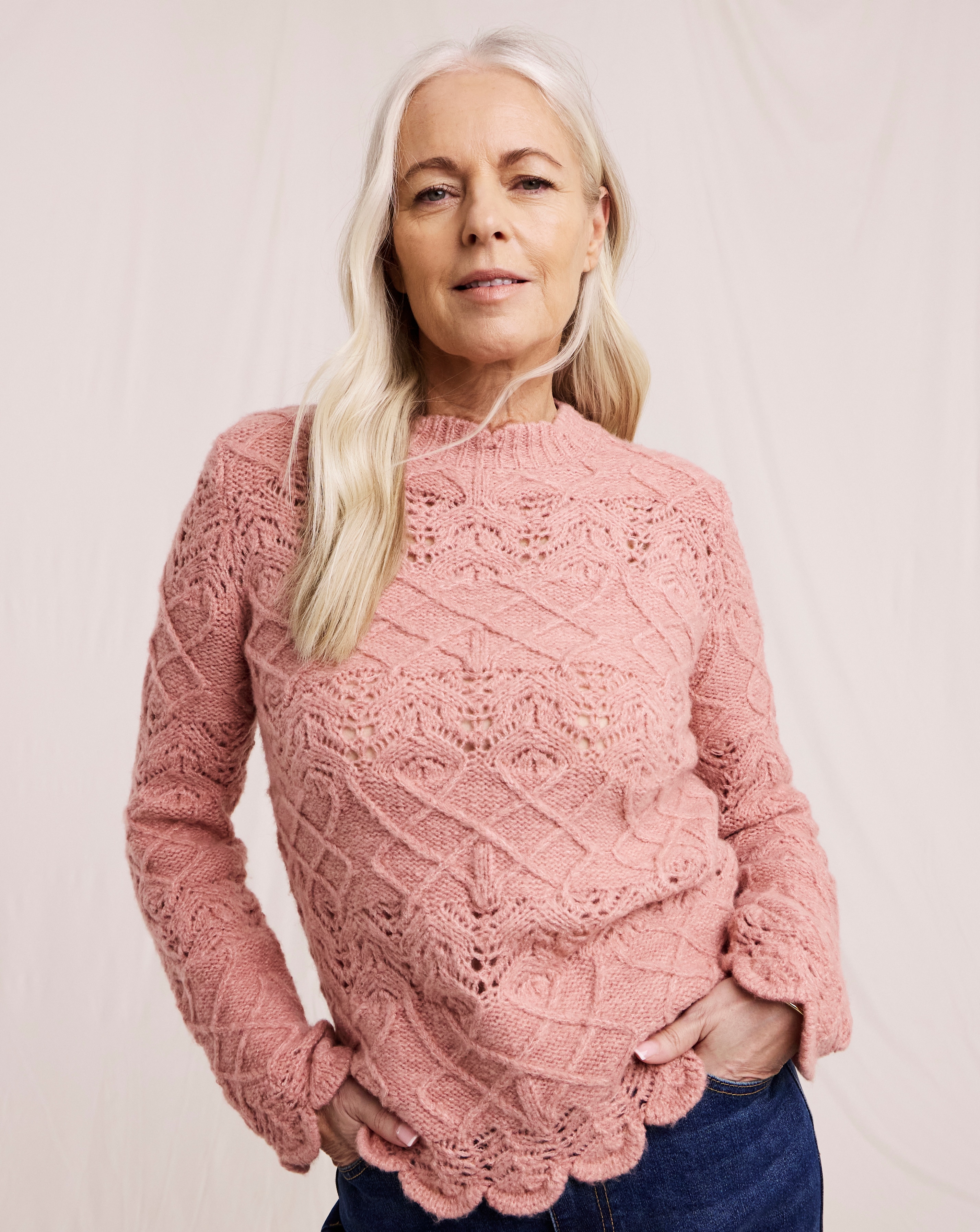 New In - Julipa Pointelle Scallop Jumper