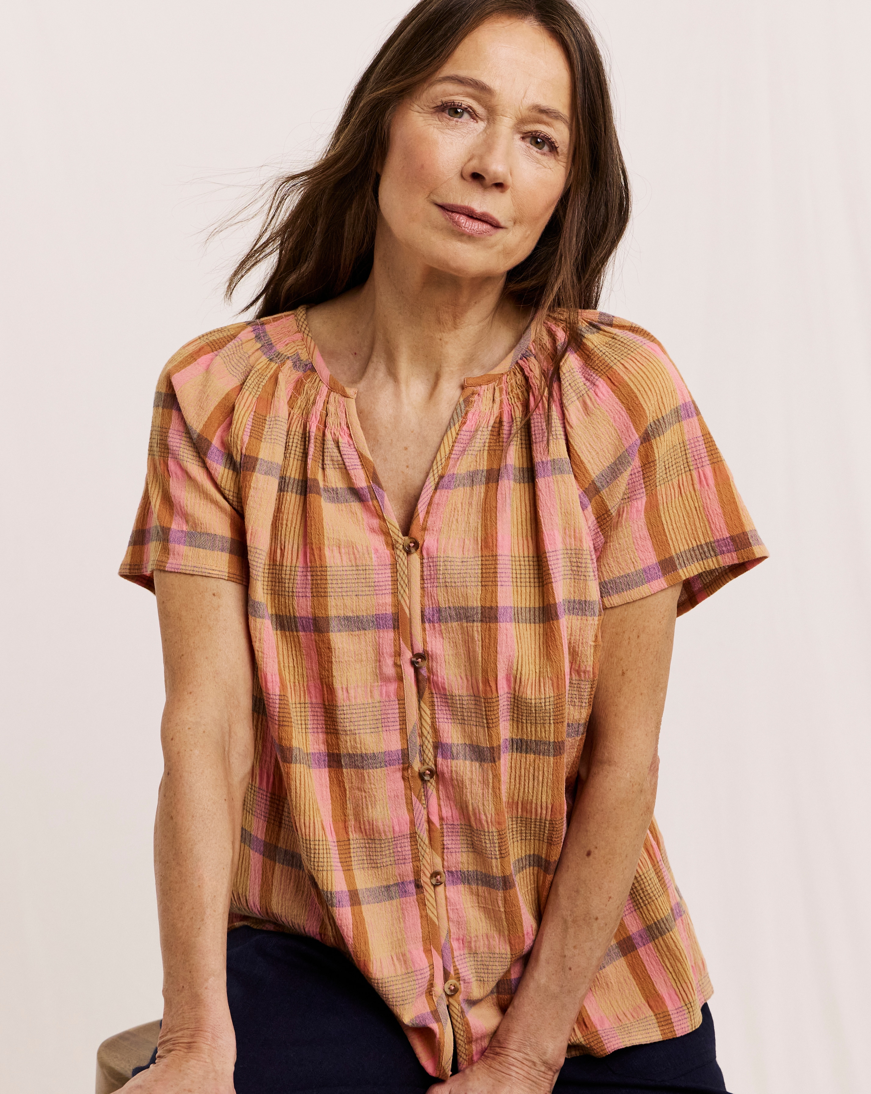 New In - Julipa Petite Check Blouse