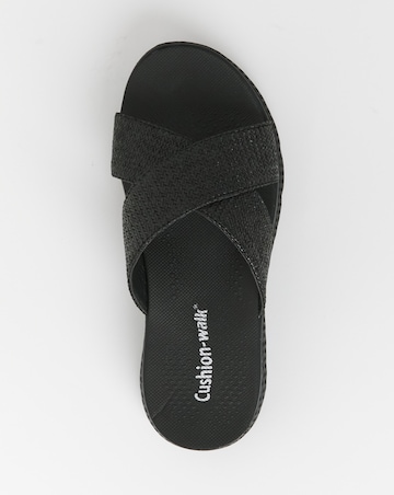 Cushion Walk Crossover Mule Sandal EEE Fit