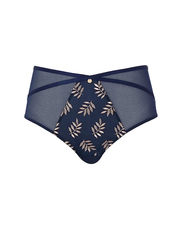 Panache Tango Deep Knicker Navy/Champagne