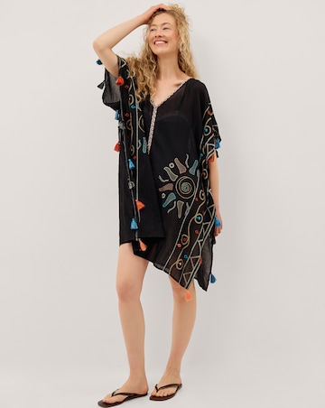 Monsoon Pelia Embroidered Mini Kaftan