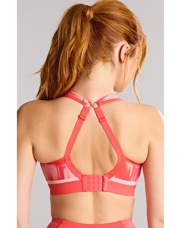 Panache Boundless Pink Abstract Moulded Non Wired High Impact Sports Bra