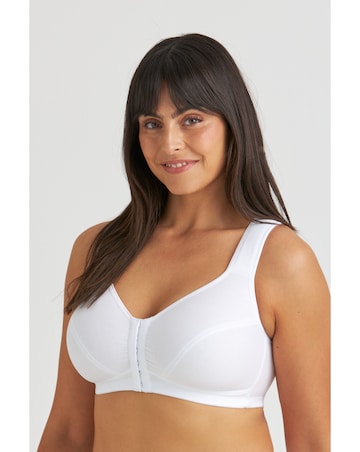 Miss Mary Cotton X-back front closure Non-wired Bra