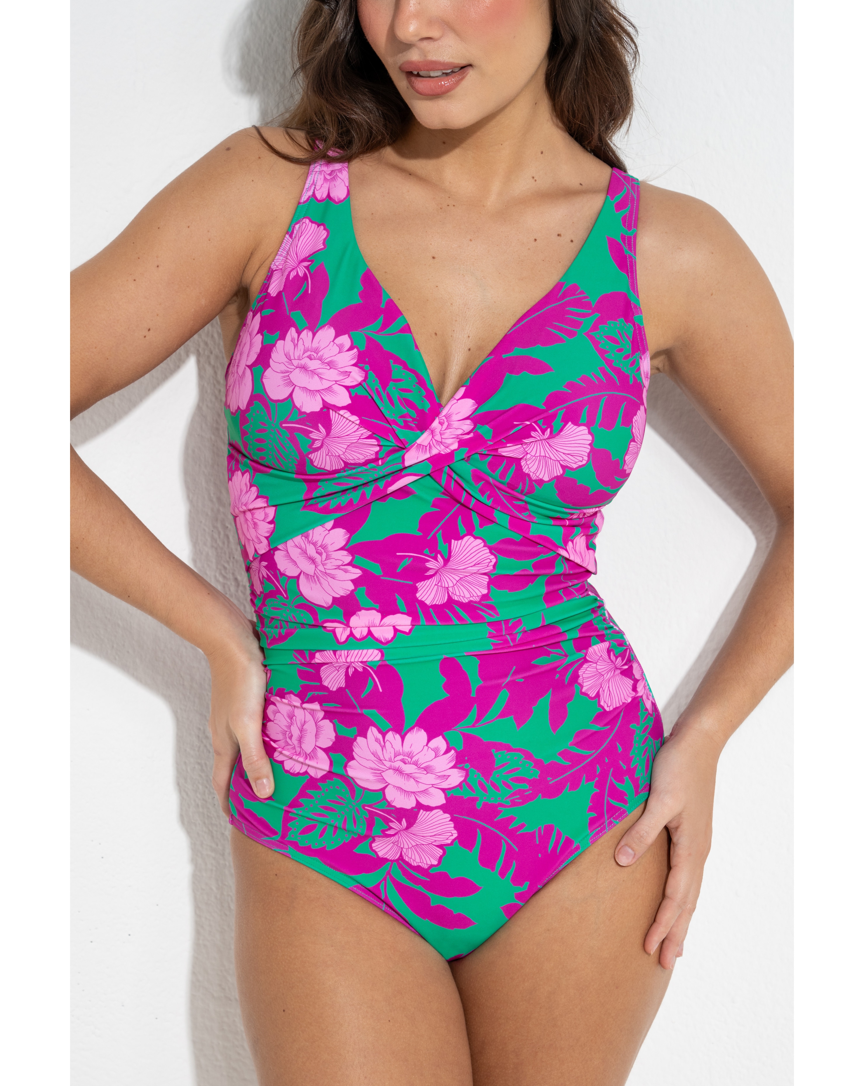 Pour Moi Free Spirit Twist Front Tummy Control Swimsuit