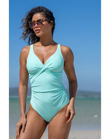 Pour Moi Free Spirit Twist Front Tummy Control Swimsuit