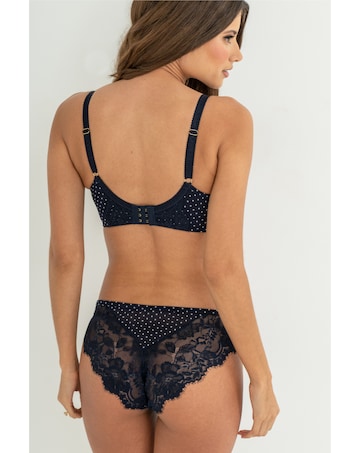 Pour Moi Bliss Printed Mesh Brazilian Brief