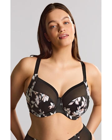 Sculptresse Bliss Black Floral Full cup Wired Bra
