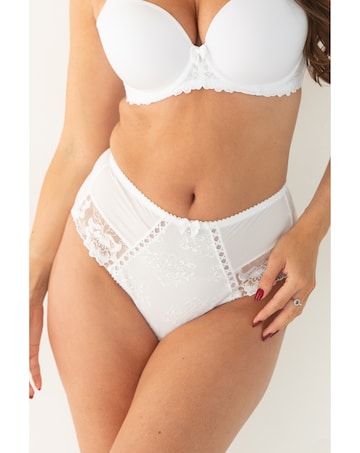 Pour Moi Sofia Lace Embroidered Deep Brief