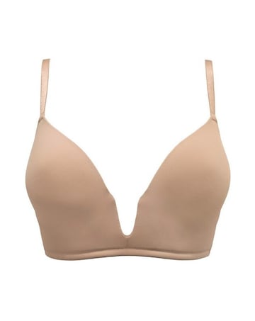 Pour Moi Definitions U Wire Plunge Low Back Push-Up Bra
