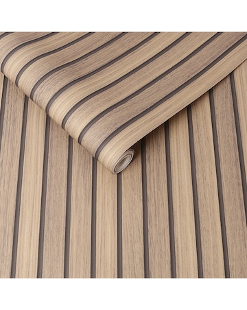 Fresco Natural Wooden Slats Wallpaper