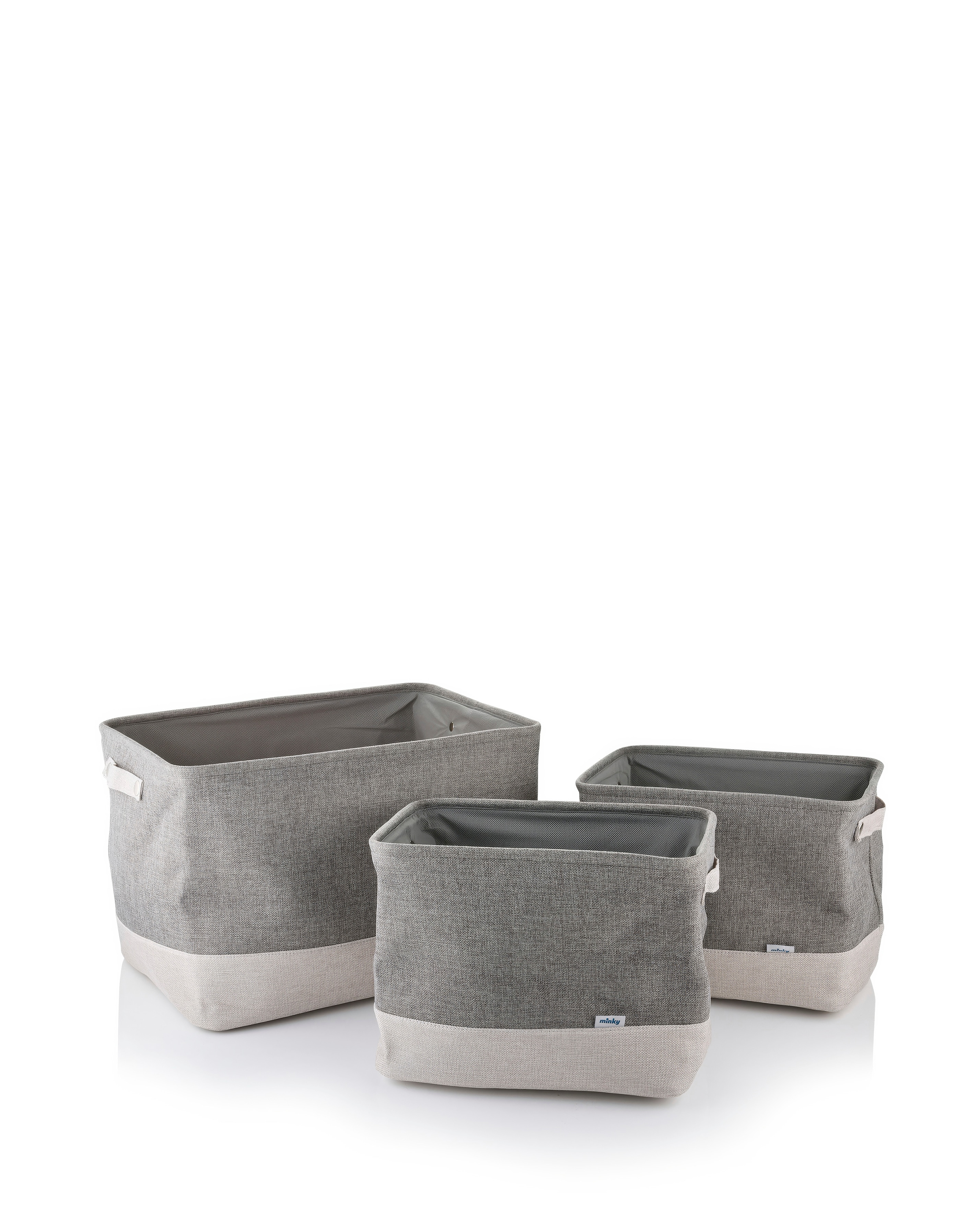 Minky Fabric Set/3 Baskets