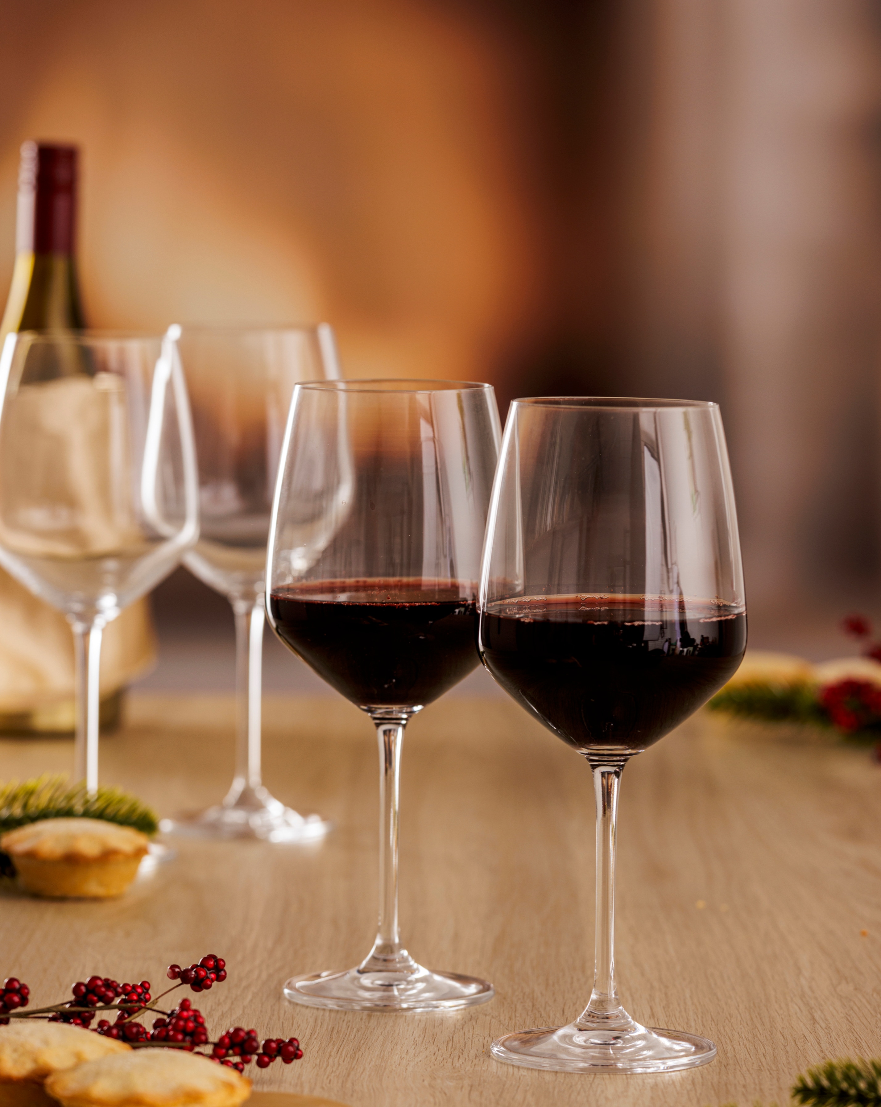 Ravenhead Kings 4 Red Wine Glasses