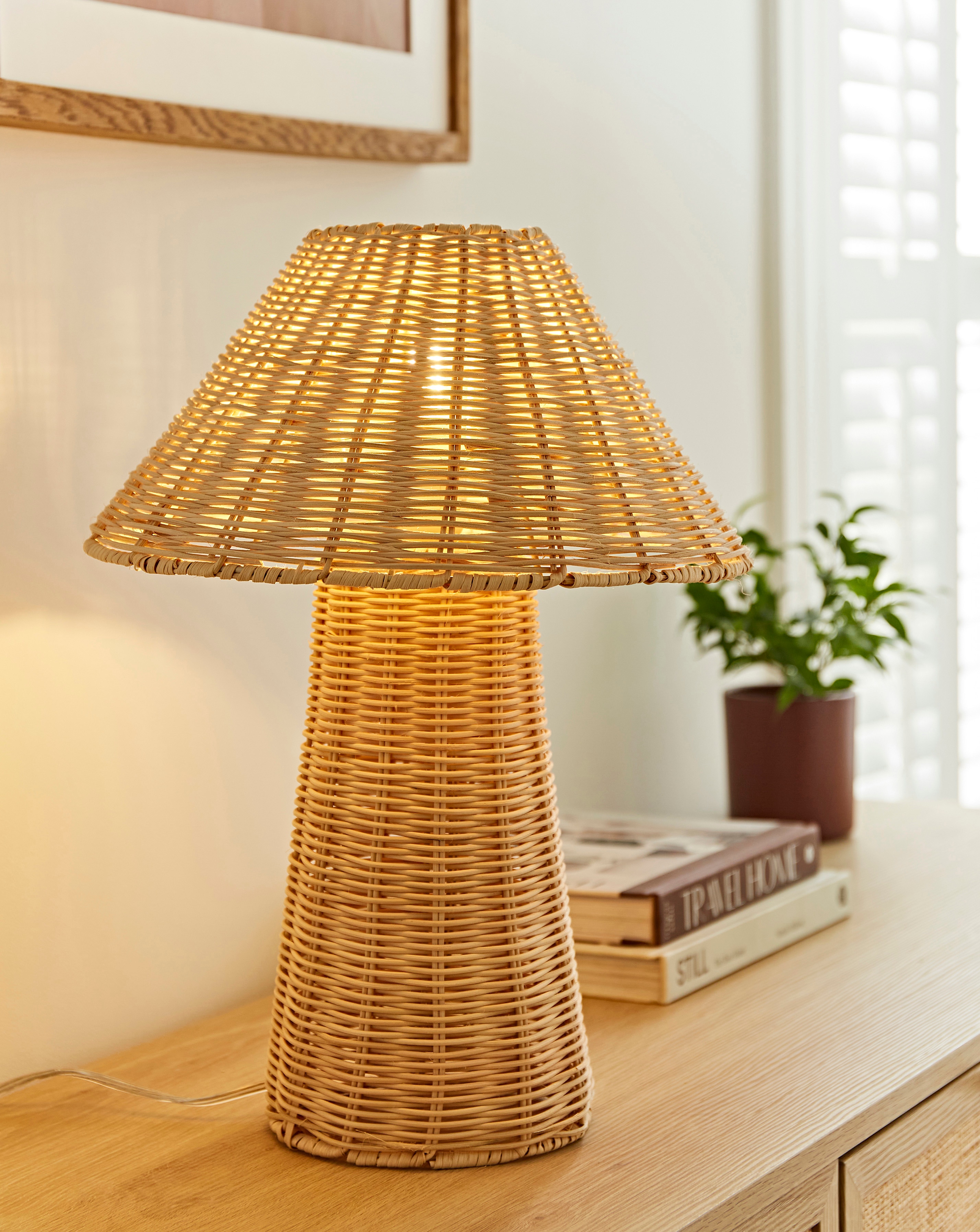 Natural Rattan Lamp