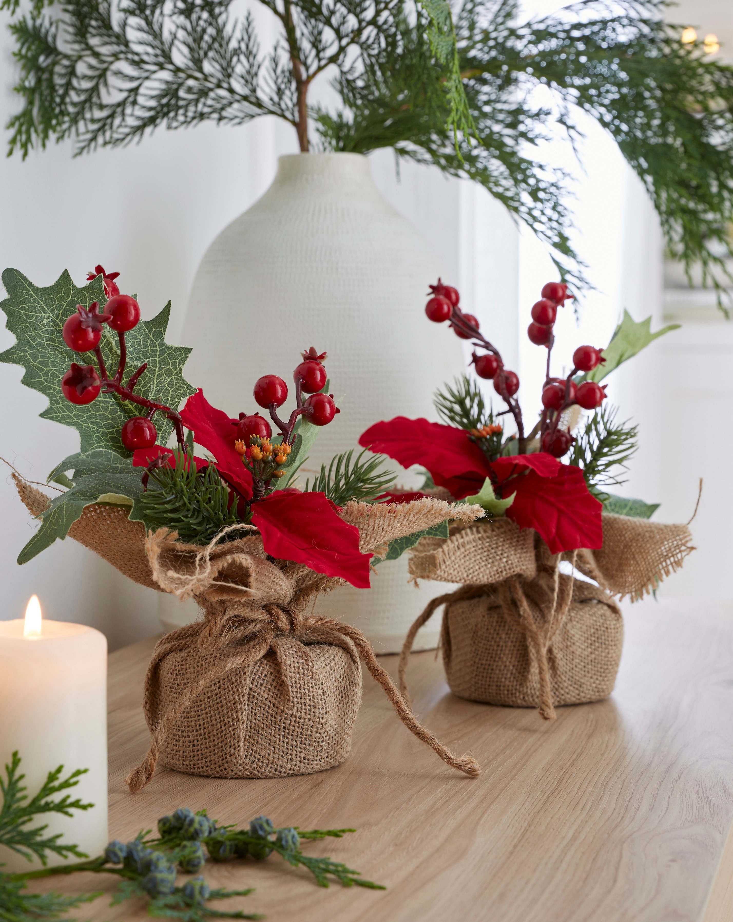 Christmas Poinsettia Artificial Plant 2