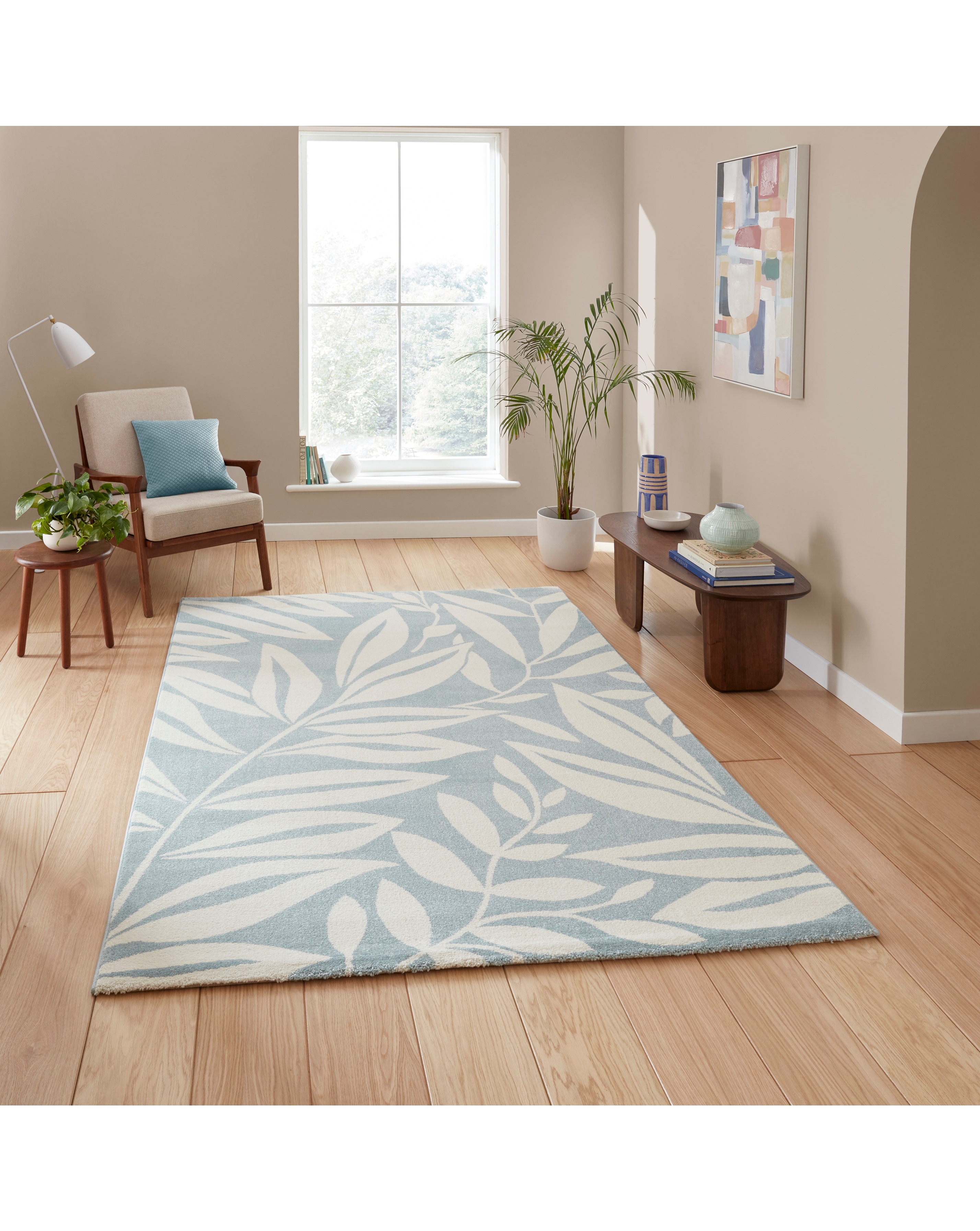 Catherine Lansfield Sorral Leaves Rug