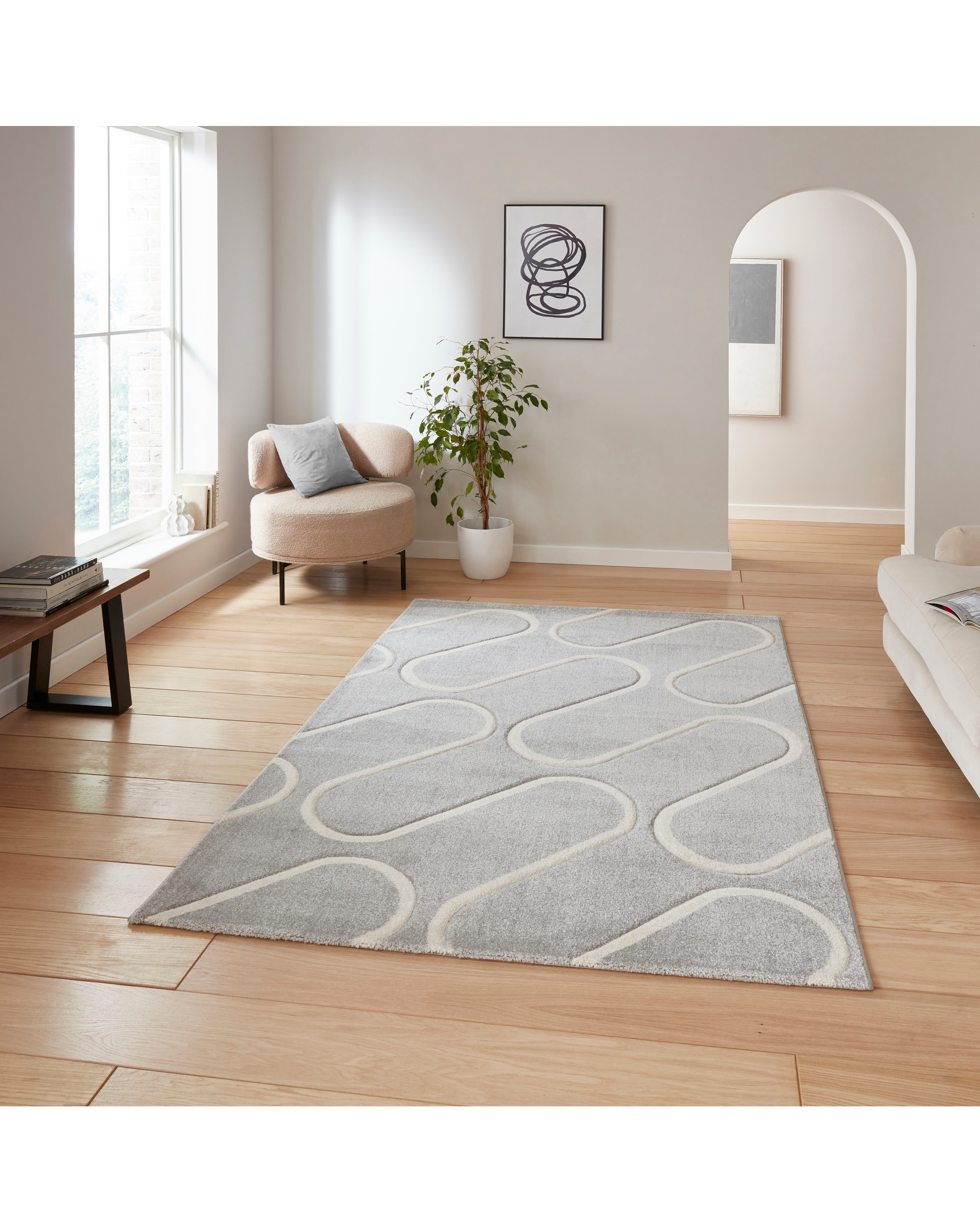 Catherine Lansfield Linear Curve Rug