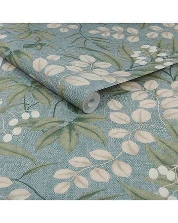 Superfresco Easy Persephone Duck Egg Blue Floral Wallpaper