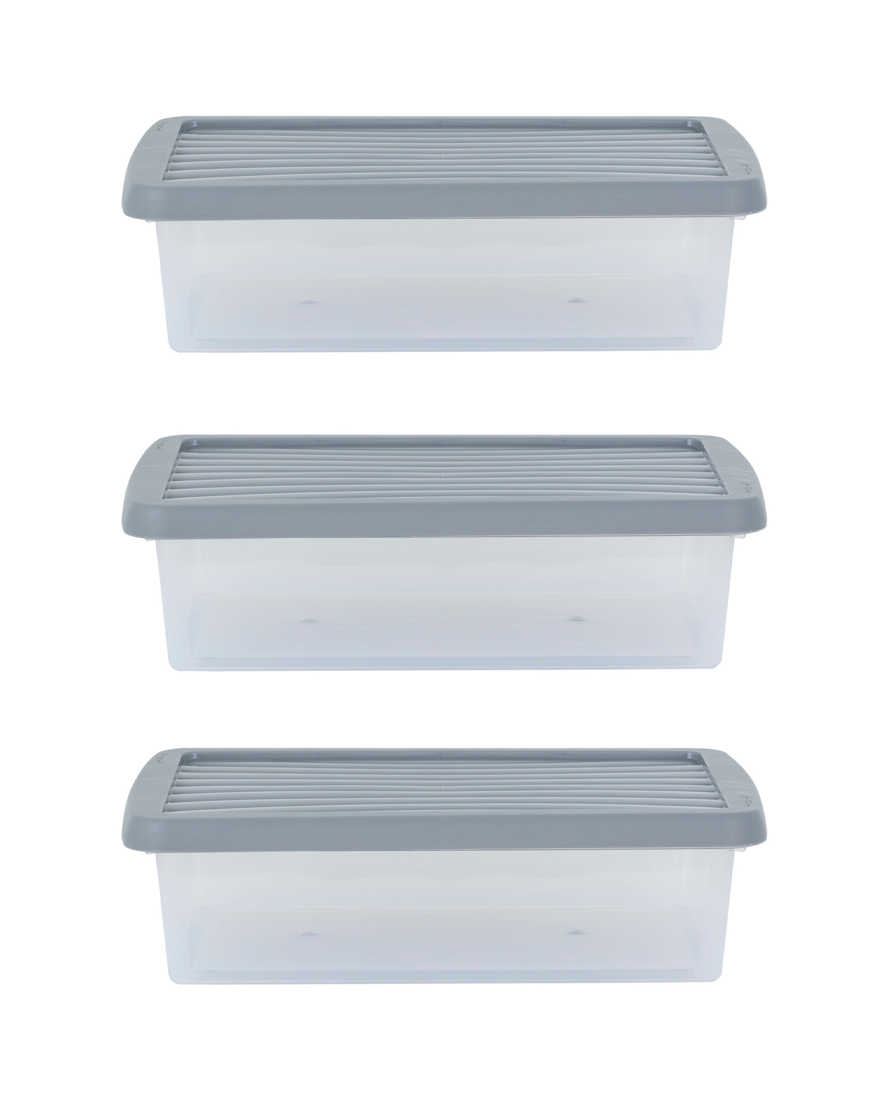 Wham 8L Stackable Box & Lid 3Pk