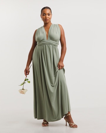 Sage Multi Ways To Wear Maxi Bridesmaid Dress