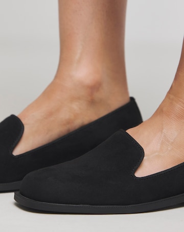 River Classic Slipper Cut Plain Loafer - Wide Fit (E)